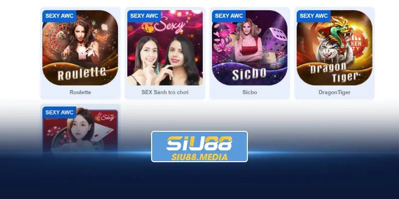 Loạt các điểm sáng giá của sảnh Casino Siu88